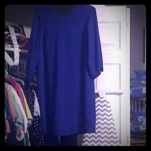 Blue Dress w bow back